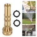 Copper High Pressure Sprinkler Sprayer Hose Pipe Nozzle Spraying Head Garden Irrigation Fitting. 