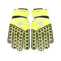 Football Hand Gloves - Enhance Your Grip And Protection With Yellow And Black Gloves For Footballers. 
