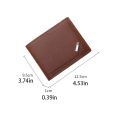 Men's Short Wallet Youth Fashion Thin Multi Card Large Capacity Business Soft PU Leather Mony Bag for Men. 