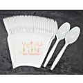 One Time Tea Spoon/Plastic Spoon/Tea Spoon-100 Pcs. 
