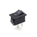 Mini Rocker Switch 117S 2-Pin 250V/3A 125V/6A ON-OFF Panel Mount Black Plastic 2 Pin  2 Pieces. 