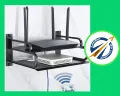 Router Storage Box-Black Metal Wireless Wi-Fi Router Storage Box.. 
