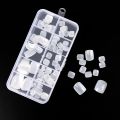 Full Coverage Square False Toenails Natural/Transparent/White Acrylic Nail Tips Nail Art Decorations Manicure Tool 100PCS.