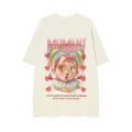 American fashion brandoversizeTravel Couple plus Size Summer Loose Trendy All-Match CartoonTWomen's T-shirt.