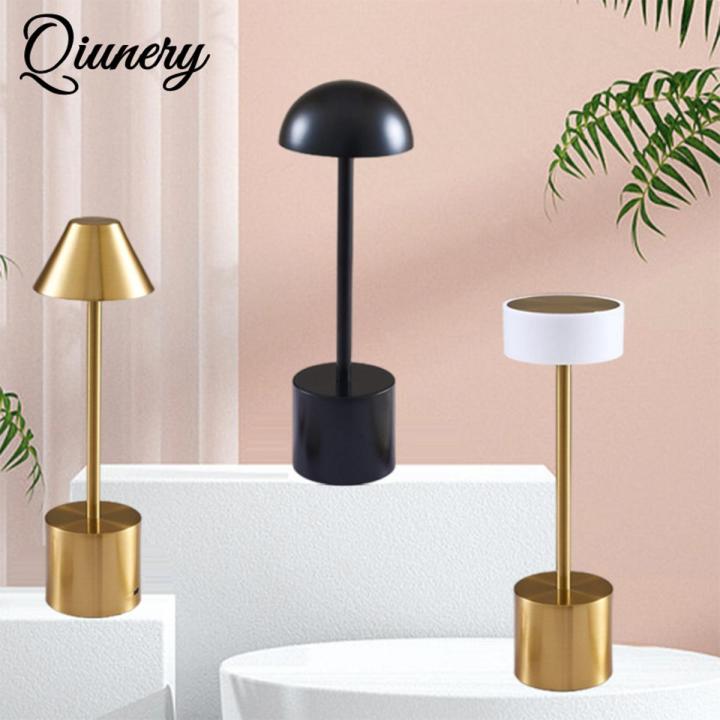 Led Touch Table Lamp Usb Rechargeable Touch 3 Colors Stepless Dimming Eye Protection Night Light