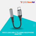 Hoco LS36 USB Type C to 3.5mm Female Headphone AUX Audio Converter DAC Chip For Google Pixel 4 3 2 XL Samsung Galaxy S20/Ultra, S20+,S10, Huawei P40, Pro, P30, Oneplus 8,8 Pro,8T,7,7 Pro,7T, Pro by Time Square.