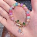 Shimmering Floral Beaded Bracelet for Girls.