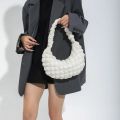 Women's Bag Quilted Top Handle Bag Pleated Bubbles Cloud Shoulder Bag Cute Causal Handbags Purse Hobo Bag Ladies Small Tote Bags.