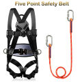 Five-point Aerial Work Safety Belt Full Body Harness Outdoor Rock Climbing Training Electrician Anti-fall Protection Equipment. 