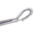 Silver Kitchen Stainless Steel Hand Mini Small Flat Sauce &Dressing Whisk.