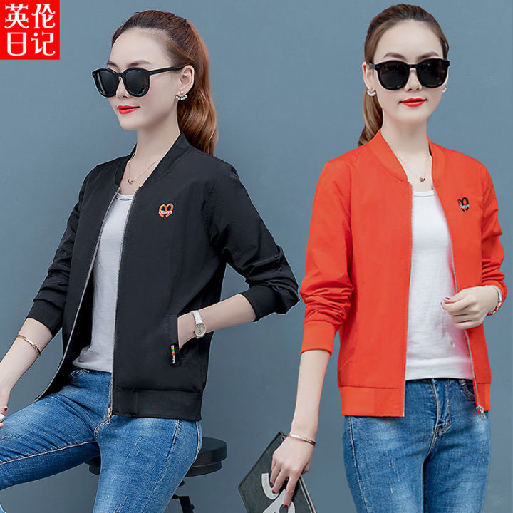 Women's%20Short%20Coat%20Women's%20Jacket%20Zip-up%20Shirt%20Small%20Coat%20Women's%20Jacket%20Korean%20Style%20Loose%20Student%20Baseball%20Uniform%20Double%20Layer%20Gary%20-%20Image%203