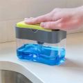 Liquid Soap Dispenser Soap Pump Sponge Caddy Holder Creative Hand Press Kitchen Dish Soap Dispenser with Washing Sponge. 