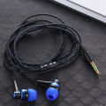 High Quality Wired Earphone Brand New Stereo In-Ear 3.5mm Metal Weave Cable Earphone Headset For Laptop Smartphone Gifts Headpho. 