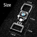 BMW Toyota Logo Metal Car Keychain Creative Anti-lost Waist Pendant Keyrings KeyChains for Man and Woman Car Accessories. 