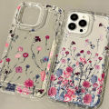 Flower Phone Case For iPhone 13 Case for iPhone 11 15 12 14 Pro Max XS XR X 7 8 Plus SE 2020 Aesthetic Floral Cute Cover Cases.