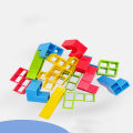 3D Tetra Tower Balance Stacking Toys Board Games Hand-Eye Coordination Balance Puzzle Stack Building Block Balancing Tower Game.