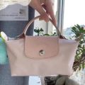 Longchamps bagminiDumpling Bag Leather Women's Bag2023New Hand-Carrying Bag Mini Hand-Holding Crossbody Cosmetic Bag.