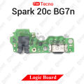 Charging Logic Board For Tecno Spark 9t 20c Charging Port USB Plug PCB Dock Connector Spare parts.