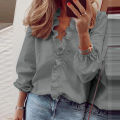 L-5XL Plus Size Women Blouse For Women 2023 Autumn Winter Large Pullover Oversized Long Sleeve Basic Shirts Tees Female Clothing.