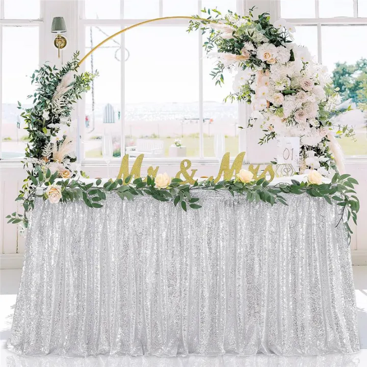 6Ft%20Table%20Skirt%20for%20Round%20Rectangle%20Square%20Table%20Sequin%20Tablecloth%20for%20Birthday%20Party%20Family%20Baby%20Shower%20Durable%20Silver%20-%20Image%205