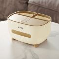 Style Tissue Box Holder Plastic Household Napkin Storage Box Practical Desk Organizer Office. 