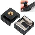 Flash Cold Shoe Bracket Mount Adapter 1/4" Screw for Studio Speedight Tripod. 