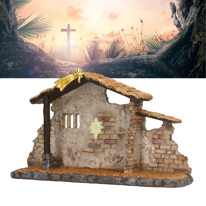 Christmas%20Manger%20Shed%20Statue,%20Nativity%20Scene%20Exquisite%20Workmanship%20for%20Gifts%20-%20Image%202