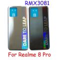 AAAA Quality For OPPO Realme 8 Pro RMX3081 Back Battery Cover Rear Panel Door Housing Case Repair Parts. 