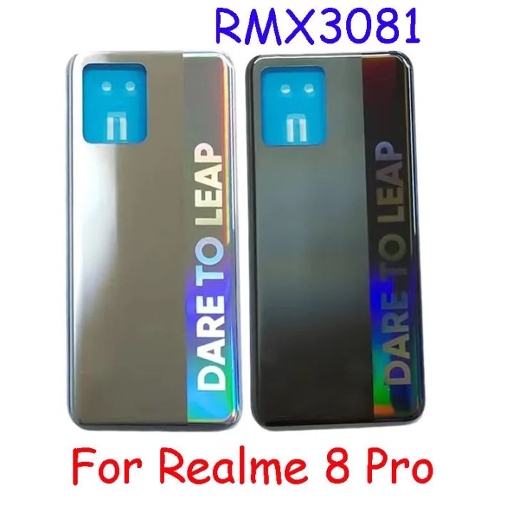 AAAA Quality For OPPO Realme 8 Pro RMX3081 Back Battery Cover Rear Panel Door Housing Case Repair Parts