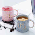 Mr And Mrs. Marble Colored Ceramic Mugs, Set - Coffee Mug - Coffee Mug. 
