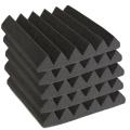 30X30X5CM Studio Acoustic Foam Sound Absorption Treatment Panel Tile Wedge Black. 