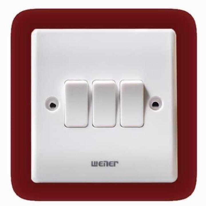 [wener] 3 gang 1 way switch | Daraz.com.bd