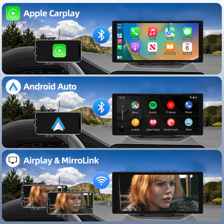 10.36%20Inch%20Bus%20Truck%20DVR%20With%20CarPlay/%20Android%20Auto,%204-Channel%201080P%20AHD%20Camera%20Recorder%20BSD%20Alarm%20WiFi%20APP%2024H%20Parking%20Monitor%20-%20Image%203