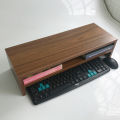Computer monitor base, heightened desk, keyboard storage, extended thick, single and double wooden bracket.