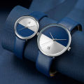 SK couple watch three-needle belt men's and women's pair watch fashion contrast minimalist quartz watch waterproof watch cross-border 9016.
