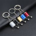 Metal Car Speed Gearbox Keychain Cool Men's Gear Head Keyrings Creative Manual Transmission Lever Key Holder Wallet Pendant. 
