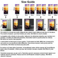 Retro Graffiti Poster Stickers Fridge Door Decals Waterproof PVC Tiling Floral Pattern Refrigerator Door Cover Kitchen Decor.