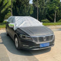 Car with cotton and thickened sun protection cover front windshield roof half car cover.