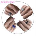 DOHOHDO New 8mm Affordable Silicone Rubber Wedding Bands For Men Rings Black White Color Casual Silicone Finger Ring Anel.