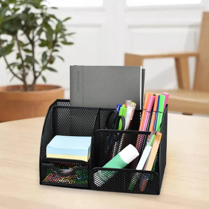 Multifunction%20Pen%20Holder%206%20Slots%20with%20Drawer%20Pen%20Pencil%20Desk%20Organizer%20for%20Home%20School%20Storage%20-%20Image%208