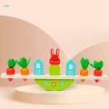 Wooden Zoo Animal Stacking Toys Wood Animal Figures Blocks Toddlers Kids.
