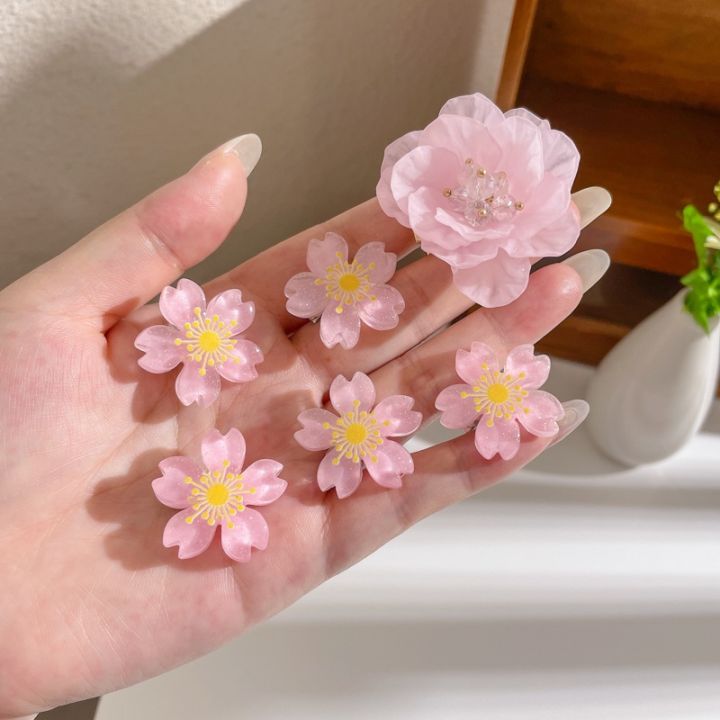 5-10%20PCS%20Japanese%20Sweet%20Cherry%20Blossom%20Hair%20Clip%20Princess%20Hair%20Knitting%20Headwear%20Lovely%20Flower%20Hairpin%20-%20Image%207