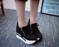 Ladies Sneakers High Heel. Side chain shoes for women. - Shoes. 