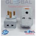 3 pin round plug,15 amp Multi Plug 15A 3-Pin Universal Socket Conversion Heavy Duty 1pcs. 