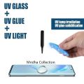 Motorola Edge 50 Fusion 5G (A+ GRADE) Premium UV Tempered Glass Screen Protector Curved with Liquid Glue and UV Light -Transparent Clear. 