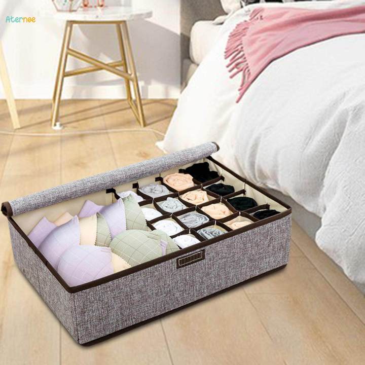 Closet%20Organizer%20Sock%20Storage%20Box%20with%20Lid%20Multipurpose%20Rectangular%20Bed%20Organizer%20-%20Image%209