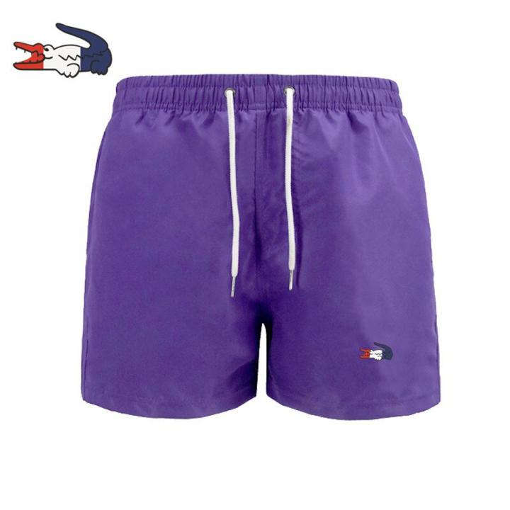 New Summer Brand Seaside Beach Shorts Men Quick Drying Swiming Short Pants Mens Surf Beach Shorts Mesh Lining Water Swim Shorts
