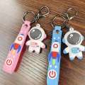 Creative Cute Cartoon Astronaut key ring Spaceman Car Key Chain Couple Backpack Pendant Gift Keychain. 