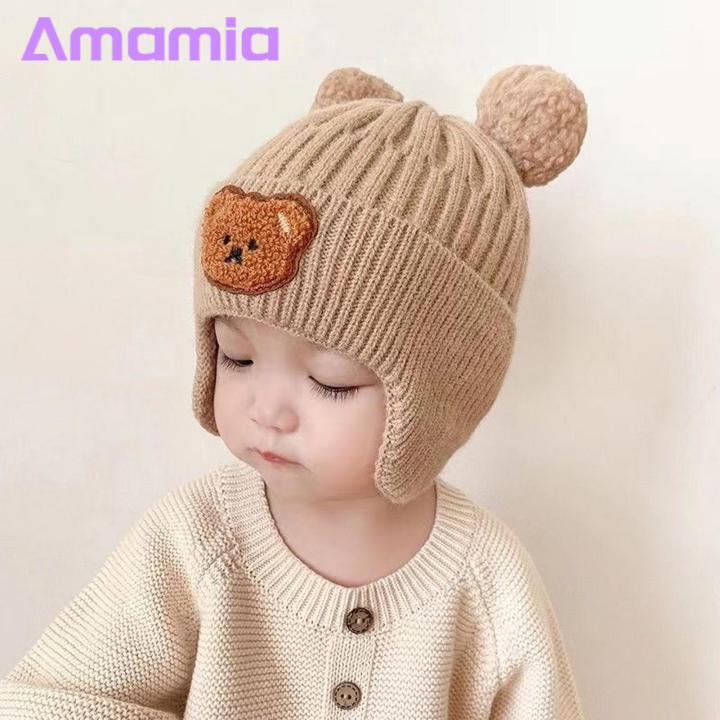 Cozy%20Baby%20Hat%20Adorable%20Cartoon%20Bear%20Winter%20Hat%20with%20Ear%20Protection%20Soft%20Warm%20Unisex%20Baby%20Beanie%20for%20Cold%20Weather%20Elastic%20Knitted%20Design%20Perfect%20for%20Southeast%20Asian%20Buyers%20Children%20Hat%20-%20Image%206