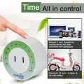【ETOP】 Mini Timer Socket Mechanical Program Timer Switch Socket Wall Outlet 220V US Plug. 